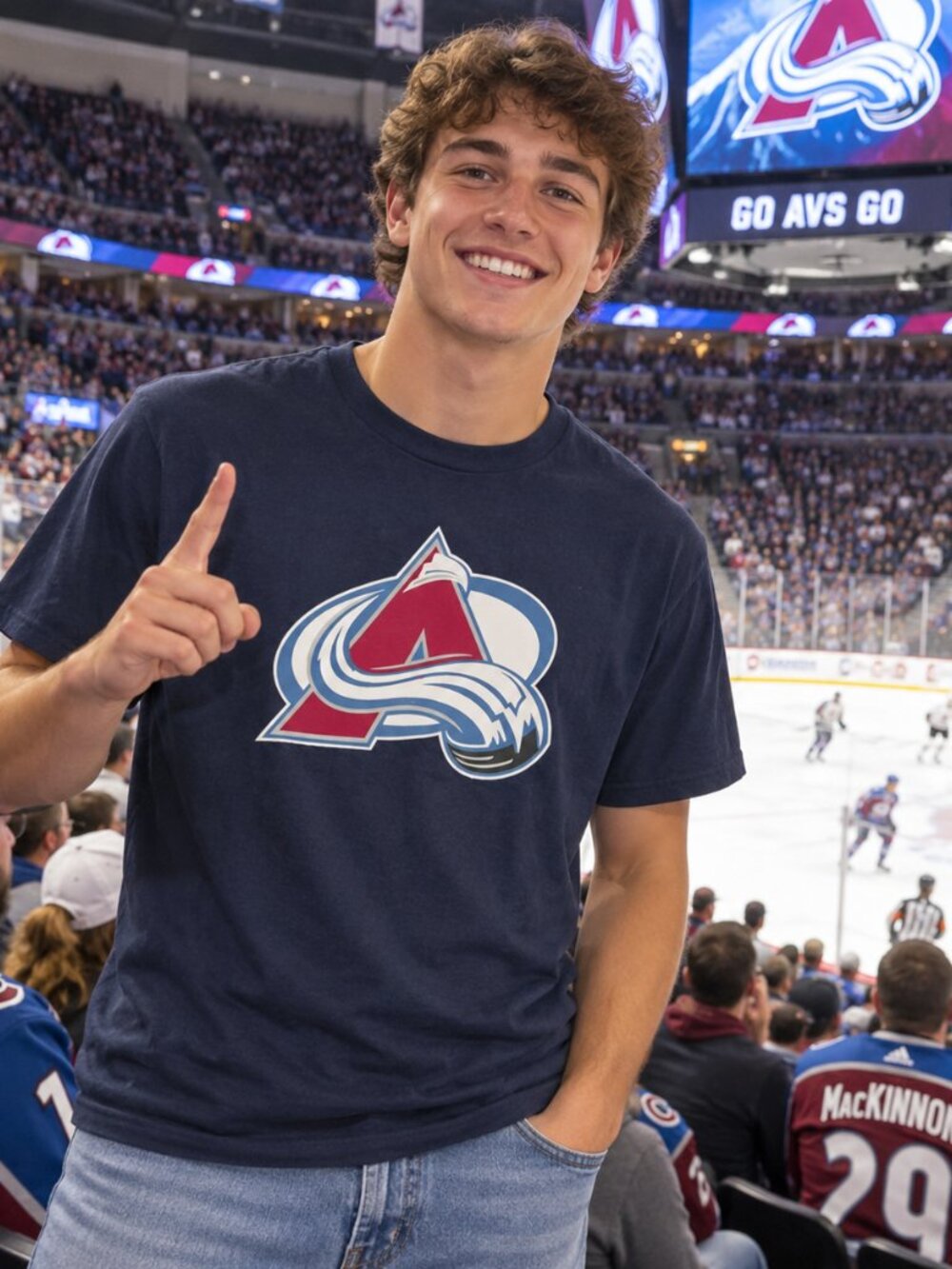 Mens Colorado Avalanche TShirt (MEDIUM)